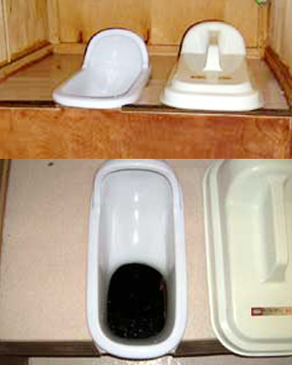 汲み取り式トイレを簡易水洗トイレに（施工前）